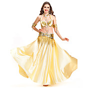 Dancewear Satin Belly Dance Performance Skirt For Ladies More Colors