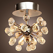 Modern K9 Crystal Chandelier with 6 Lights in Globe Shape