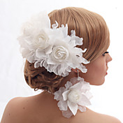 Beautiful Silk Screen/Imitation Pearls And Lace Wedding/Bride Headdress Flower