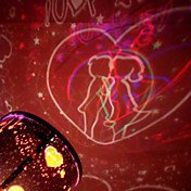 Love You Romantic Couple Star Sky Night Light (Random Color)