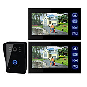 7 Inch TFT LCD Video Door  with Touch key (1 Camera with 2 Monitors)