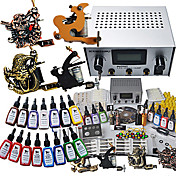 4 Tattoo Gun Kit for Lining and Shading (3 Carved Tattoo Machine and 1 Cast Iron Tattoo Machine)
