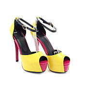 Leatherette / Net Stiletto Heel Peep Toe With Buckle Party / Evening Shoes (More Colors)