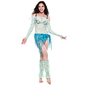Performance Lace Dancewear Belly Dance Top and Gloves For Ladies More Colors