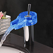 Chrome Finish Contemporary Stainless Steel Bathroom Sink Faucet