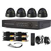 4 Channel One-Touch Online CCTV DVR System(4 Indoor Dome camera)