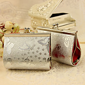 Silver Butterfly Print Purse Favor Bag (Set of 12)