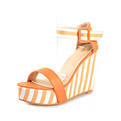 Leatherette Wedges Sandals With Split Joint Party / Evening Shoes (More Colors)