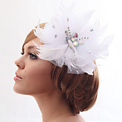 Beautiful Silk Screen With Feathers Wedding/Bride Headdress Flower