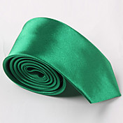 Men's Fashion Candy Color Narrow Polyester Tie
