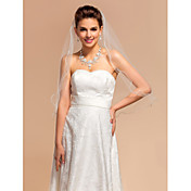 Wedding Veils One-tier Elbow Veils With Pencil Edge