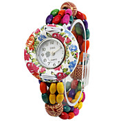 Lovely Wood Round Quartz Women's Watch(More Colors)