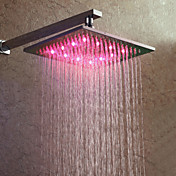 10 inch Brass Shower Head with Color Changing LED Light