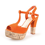 Suede Chunky Heel Sandals With Split Joint Party / Evening Shoes (More Colors)