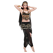 Dancewear Chiffon Belly Dance Outfits Top and Bottom and Belt For Ladies More Colors