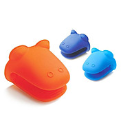 Hippo Shaped Silicone Oven Mitt Insulated Glove (Random Color)