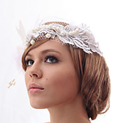 Beautiful Silk Screen/Imitation Pearls And Feathers Wedding/Bride Flower