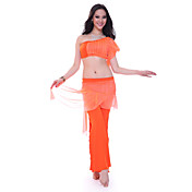Dancewear Spandex with Tulle Belly Dance Top and Bottom For Ladies More Colors