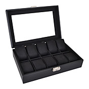 Fashion Leatherette And Alloy Unisex Jewelry Box