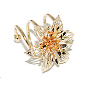 Gold plated Short Spring Bauhinia Ring