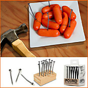 Creative Iron Nail Design Fruit Snack Picks Reusable Forks (18-Pack)