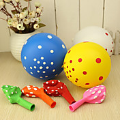 Round Ballon With Polka Dot - Set of 50 (Mixed Colors)