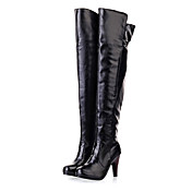 Chic Leatherette Stiletto Heel Over The Knee Boots With Zipper Party / Evening Shoes (More Colors)