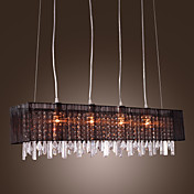 Stylish Pendant Light with 4 lights (Fabric Shade)