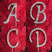 Shinning Rhinestone Monogram Wedding Cake Topper