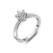 Lovely Platinum Plated Crystal Women's Rings