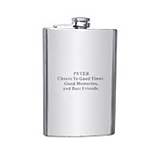 Personalized Stainless Steel 9-oz Flask