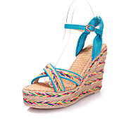 Gorgeous Leatherette Wedge Heel Sandals With Buckle/Braided Strap Party / Evening Shoes(More Colors)