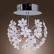 10W E14 Acrylic and Metal Canopy Flush Mount Light