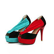 Stylish Suede Stiletto Heel Peep Toe With Split Joint Party / Evening Shoes(More Colors)
