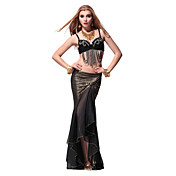 Dancewear Crystal Cotton with Sequins and Gems Belly Dance Outfits Top and Skirt More Color For Ladies