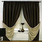 (One Panel) Solid Energy Saving Classic Curtains