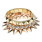 1 Set Of 3 Rivet Bracelet Set