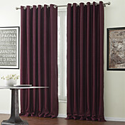 (One Panel) Texture Embossed Classic Blackout Curtain