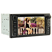 6.2-inch 2 Din TFT Screen In-Dash Car DVD Player For Toyota With Bluetooth,Navigation-Read GPS,iPod-Input,RDS,TV