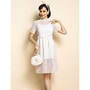 TS Embroidery Backless Dress