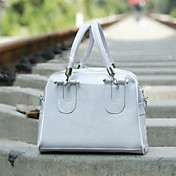 Lady's PU Tote With Long Shoulder Straps