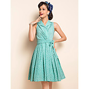 TS VINTAGE Dotted Warp Dress
