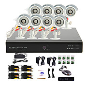 8 Channel CCTV DVR System(8 Outdoor Warterproof Camera,PTZ Control)
