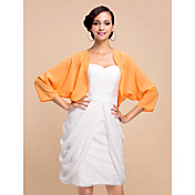 Nice 3/4 Sleeve Chiffon Evening/Wedding Wrap/Jacket (More Colors)