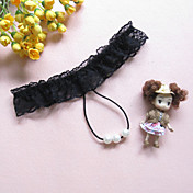 Pearl Strands Lace See Through Thongs(Waist:within 77cm)