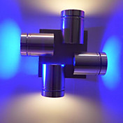 4W Modern Led Wall Light with 4 Directions Ray of Light Industrial Style Pipe Light