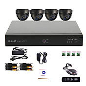 4 Channel CCTV DVR System(4 Indoor Dome Camera,PTZ Control)