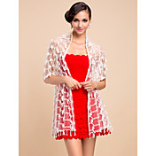 Fine Rayon With Lace Casual/Office Shawl/Scarf