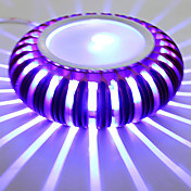 3W Modern Led Wall Light with Aluminium Barriers Body Scattering Ray of Light