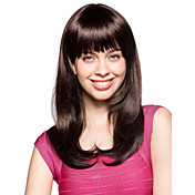Capless Long High Quality Synthetic Dark Brown Curly Hair Wig